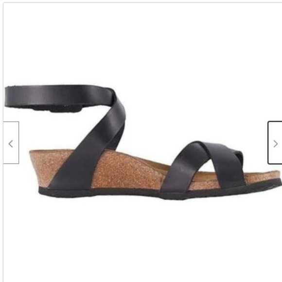 PAPILLIO BIRKENSTOCK Lola Ankle Wrap Wedge Sandal - Picture 3 of 12